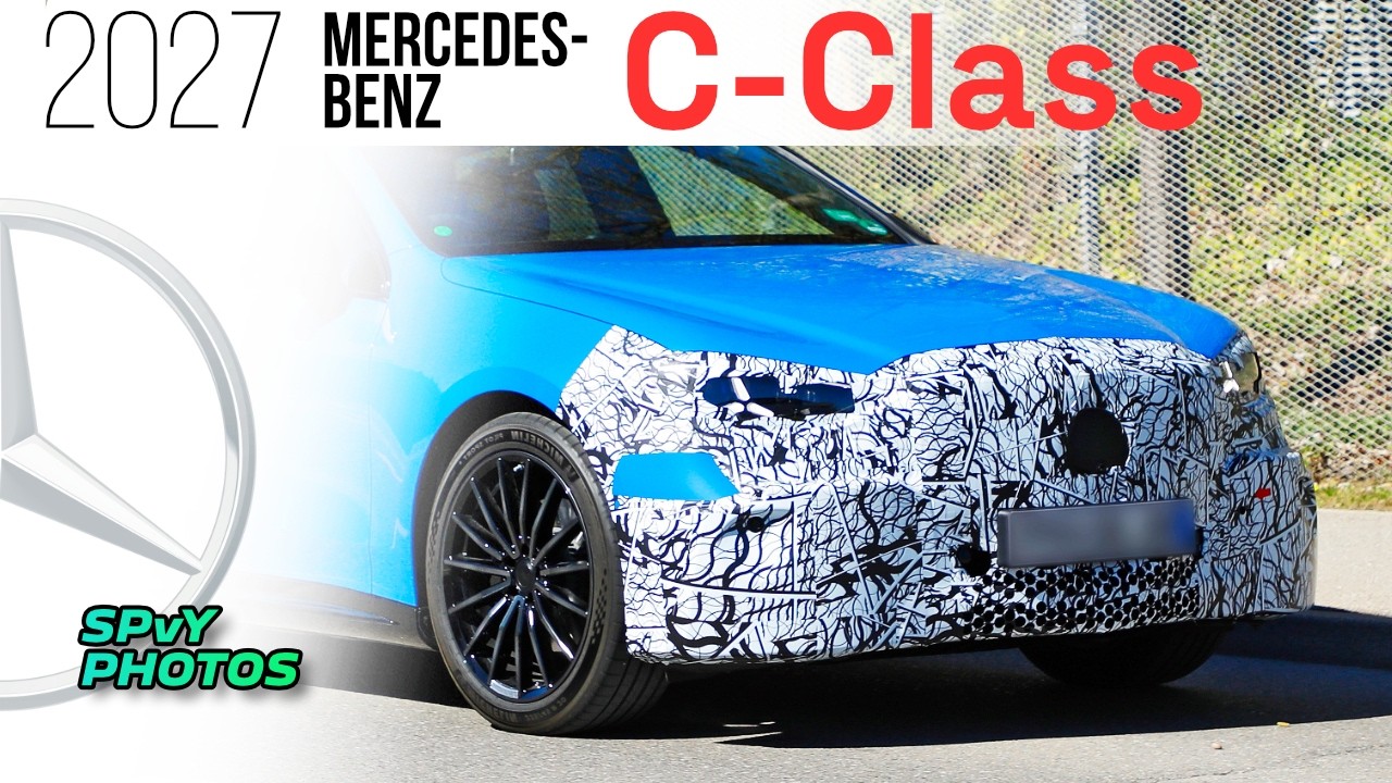 Шпионские фотографии: Mercedes-Benz C-Class EQ 2027 года.