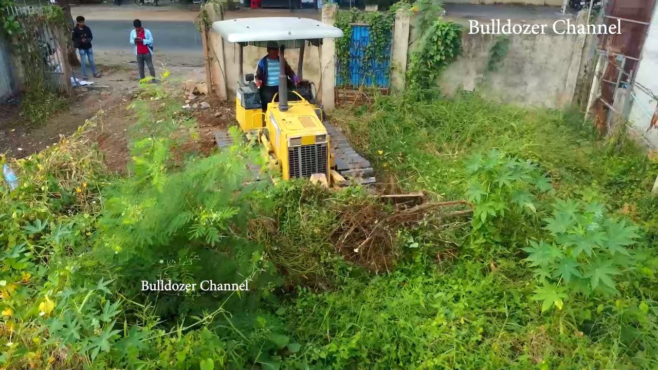 Great forest clearing forest for build & factory by amazing Dozer KOMATSU D20P