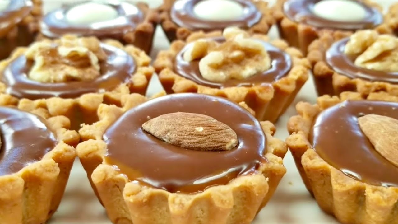 Tartelettes Chococaramel Algeriens 🇩🇿#Noix #Farce Sans cuisson