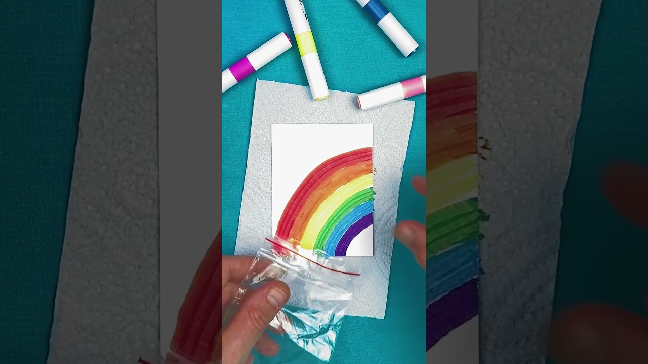 This Drawing Disappear Like Magic! 💧 Easy Art Trick for Parents & Kids #artforkids #drawing