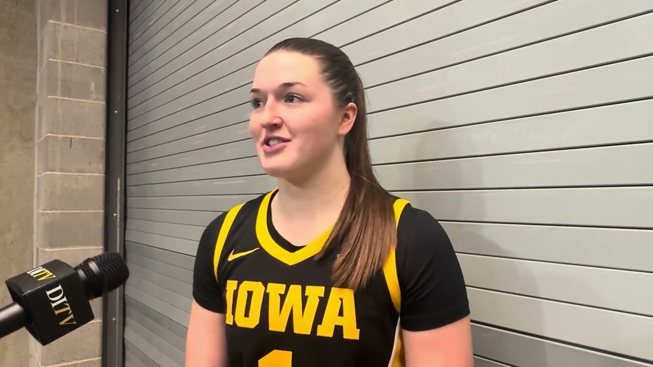 Hear from Taylor Stremlow after Iowa women’s basketball beats Wisconsin