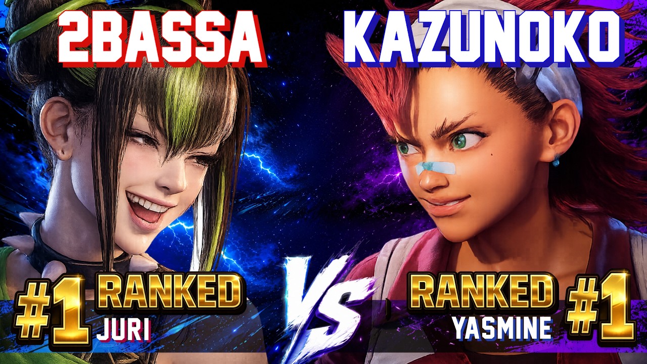 SF6 ◆ 2BASSA [#1 Ranked Juri] vs KAZUNOKO [#1 Ranked Yasmine] ◆ High Level Ranked Match