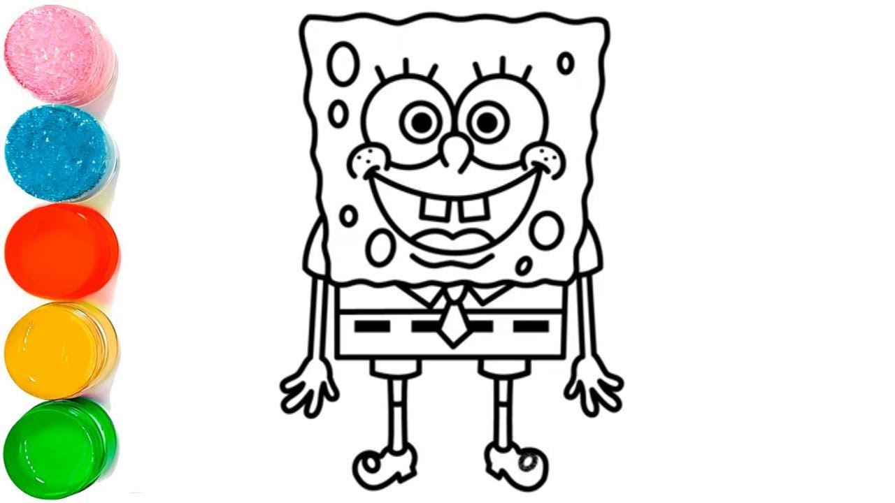Draw and Color the Characters from SpongeBob SquarePants |  Drawings for Kids