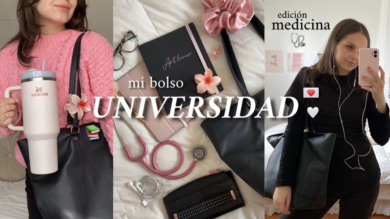 que hay en mi BOLSO de la UNIVERSIDAD como estudiante de Medicina 🎀🩺