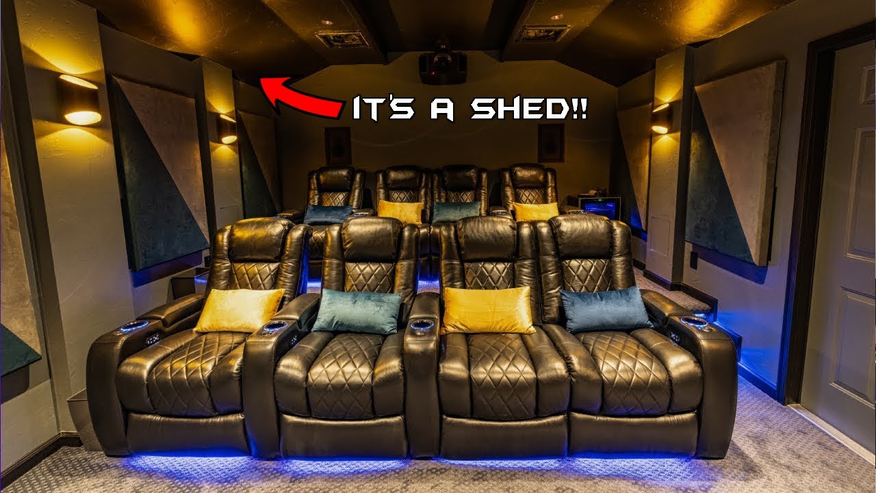 ULTIMATE SHEDCAVE за 65 000 долларов | ДОМАШНИЙ КИНОТЕАТР В КОНЦЕ ИГРЫ? УСТАНОВКА TRIAD 7.2.4 | Э...