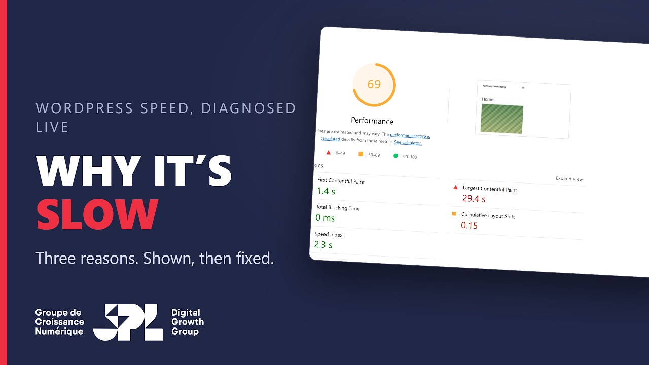 Why Your WordPress Site Is Slow (Live Diagnosis + 3 Fixes)