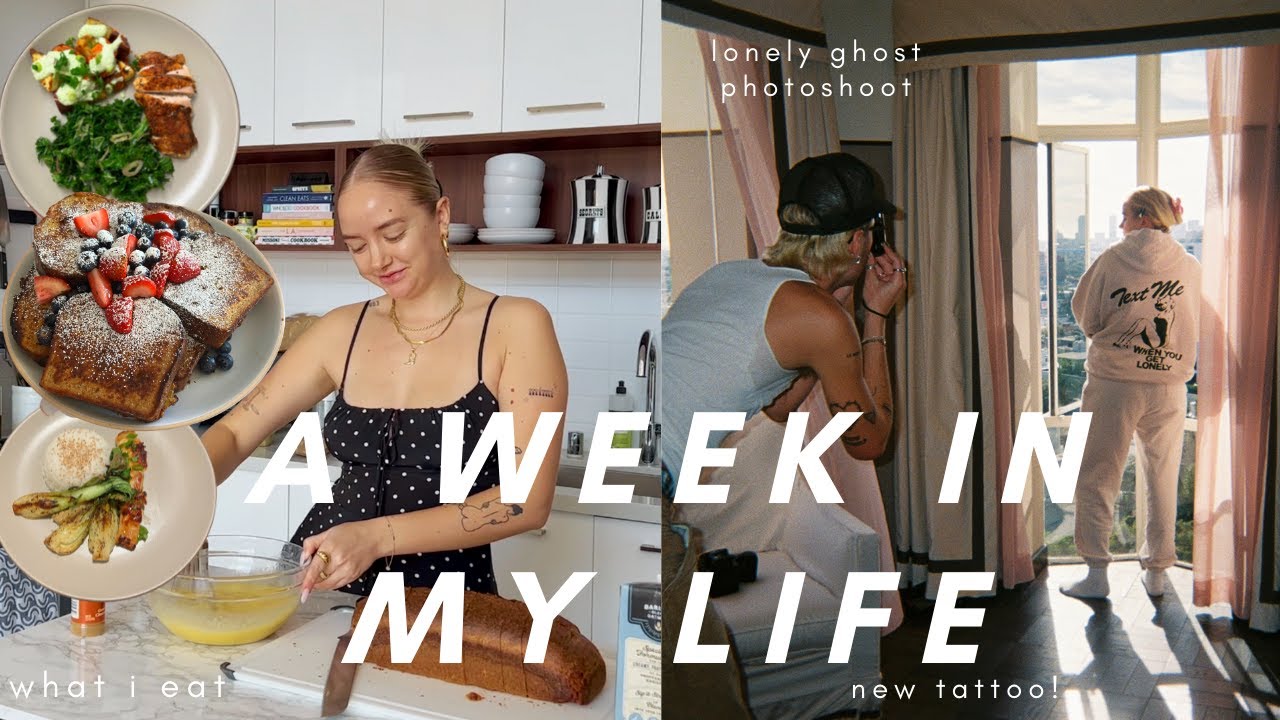 a week in my life: what i eat, photoshoot, new tattoo | vlog