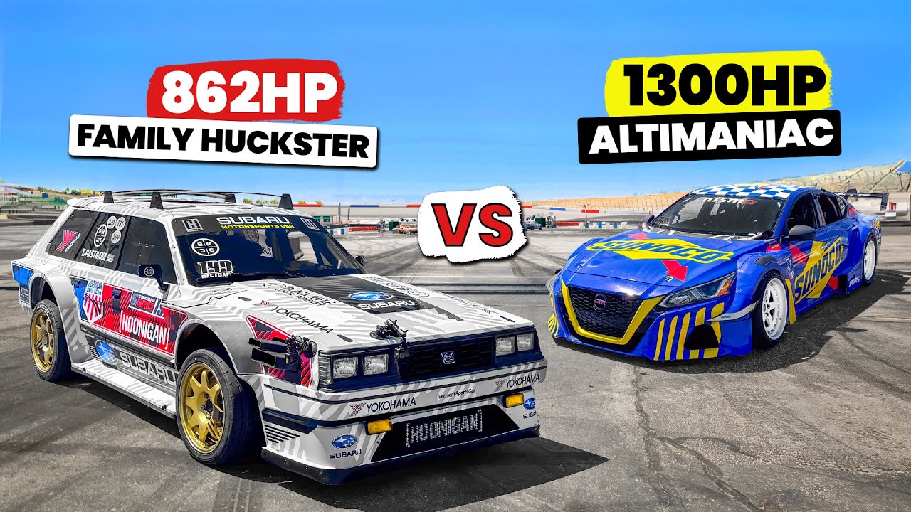 Travis Pastrana’s 862hp Family Huckster vs Chris Forsberg’s 1300hp Altimaniac /Gymkhana Grid Pursuit