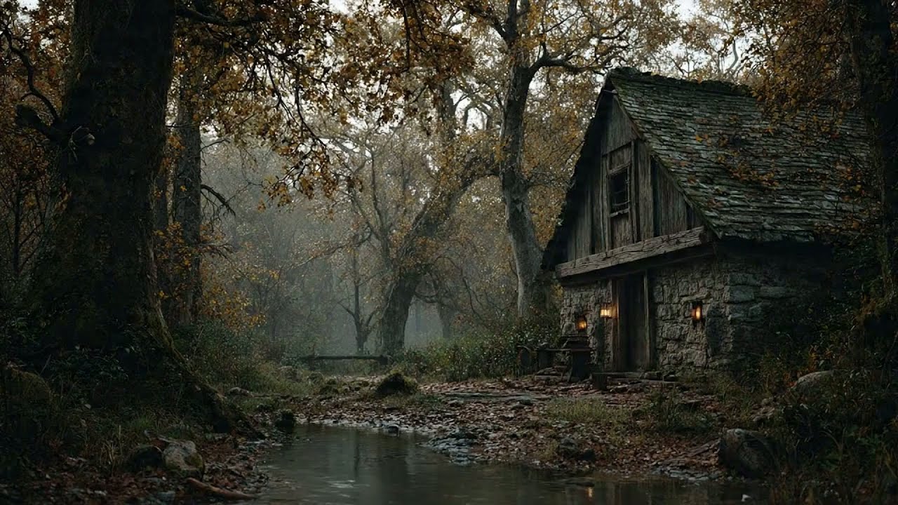 Mystical Stone Haven 🍂 Relaxing Medieval Music (1 Hour)