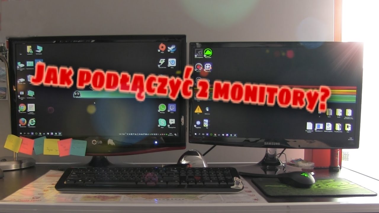 Jak podłączyć 2 monitory?