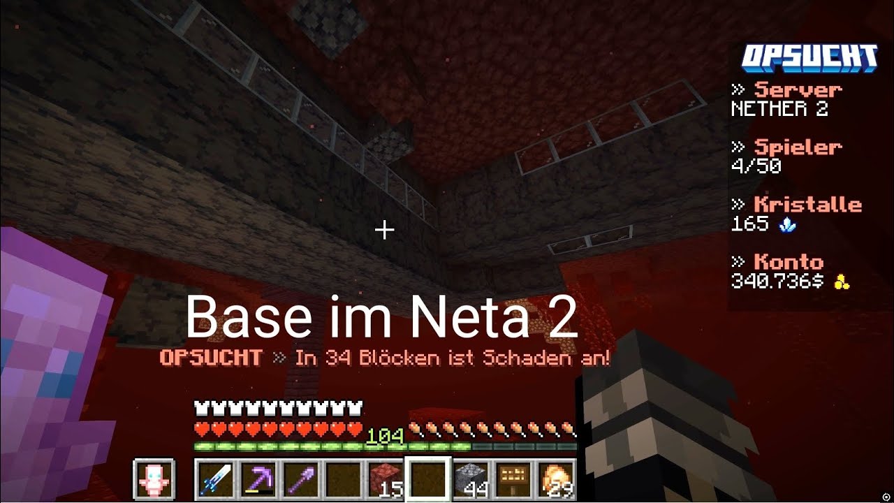 Ich Baue eine Base im Nether auf OPSUCHT Teil2