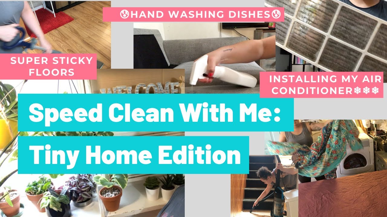 CLEANING MOTIVATION: SPEED CLEAN WHOLE TINY HOME - CLEAN WITH ME PT.1