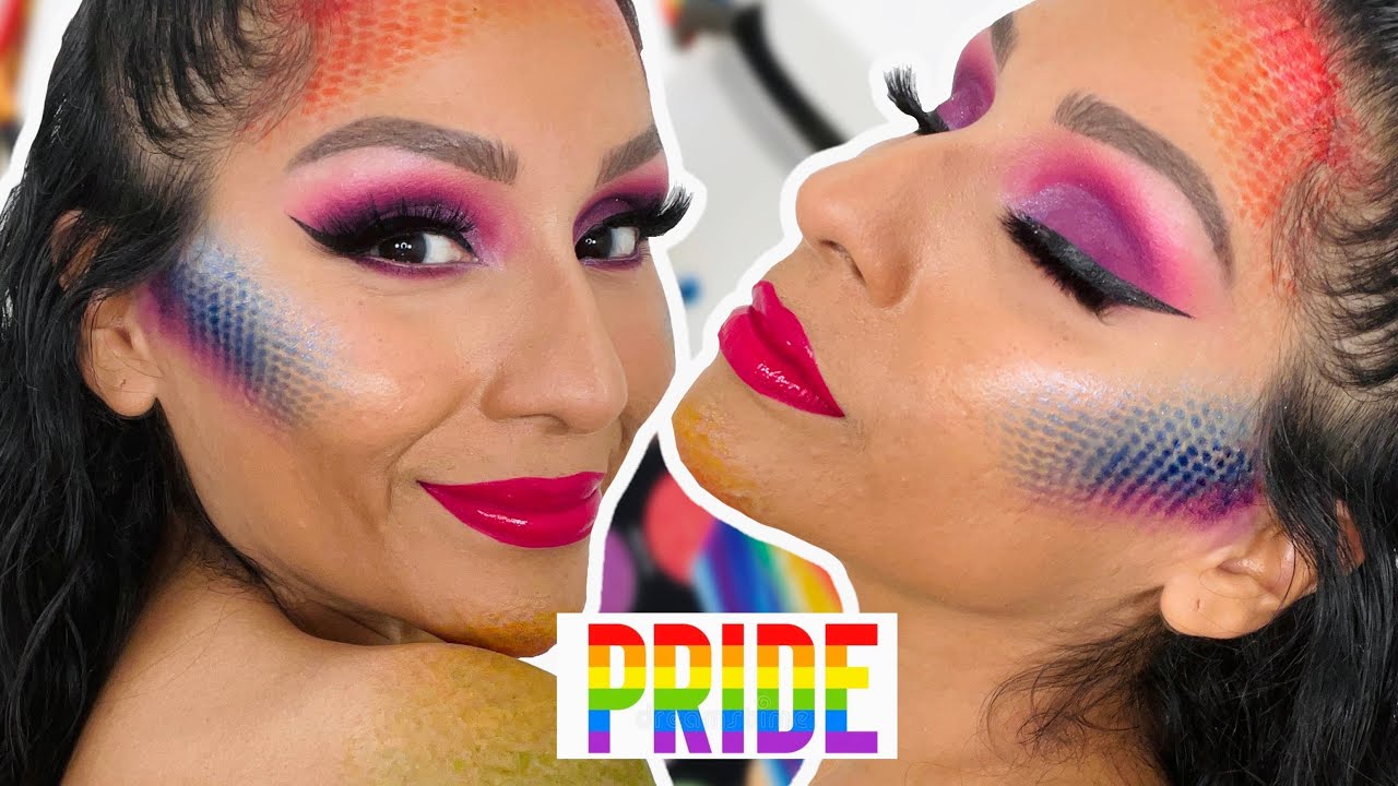 EASY AND CREATIVE PRIDE MAKEUP LOOK | NEW MORPHE PRIDE PALETTES