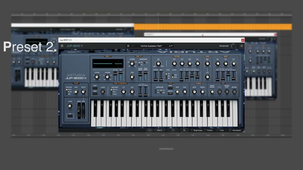 FREE JP-8000 Supersaw Presets (JE8086 for Arturia Jup-8000V + MIDIs)