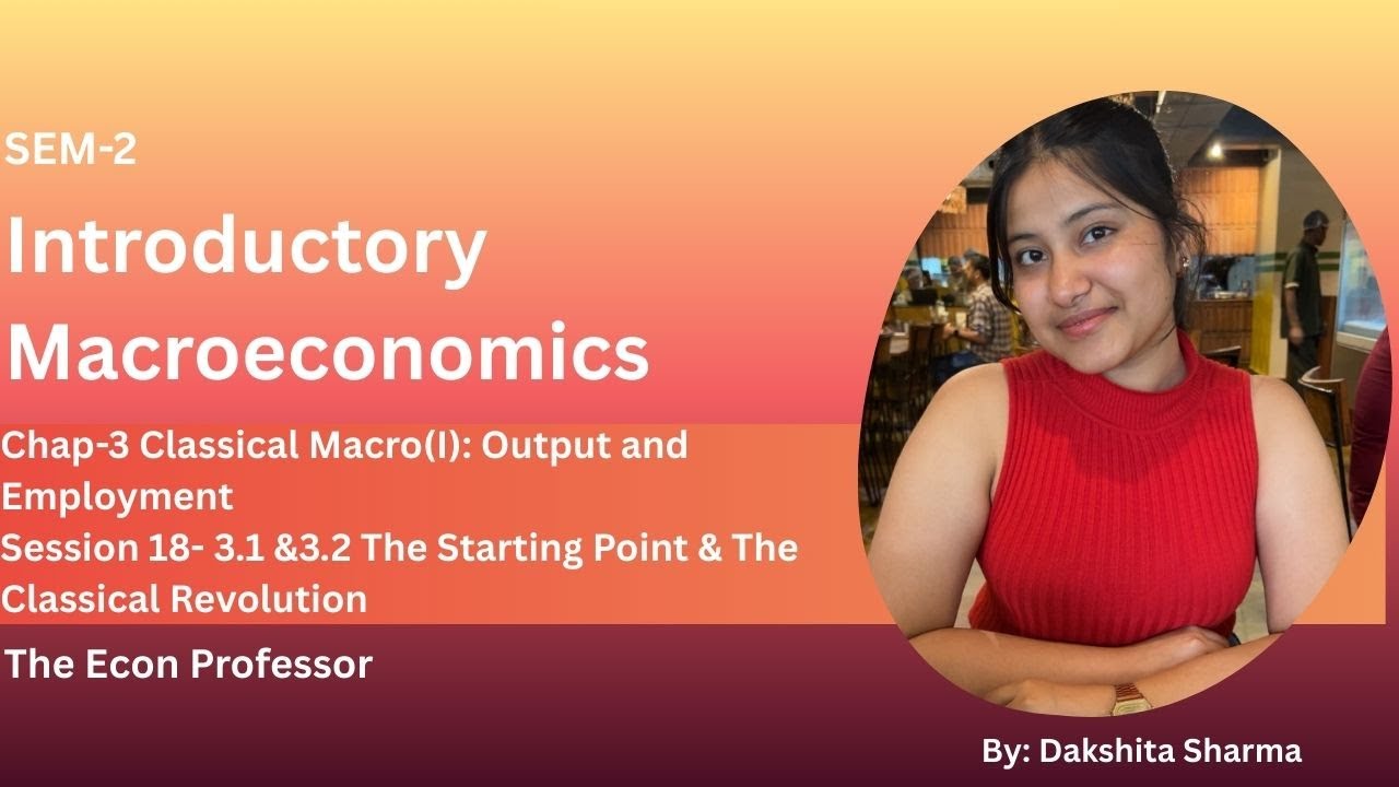 Chap-3 Classical Macro(I): Output and Employment Session 18- 3.1 & 3.2