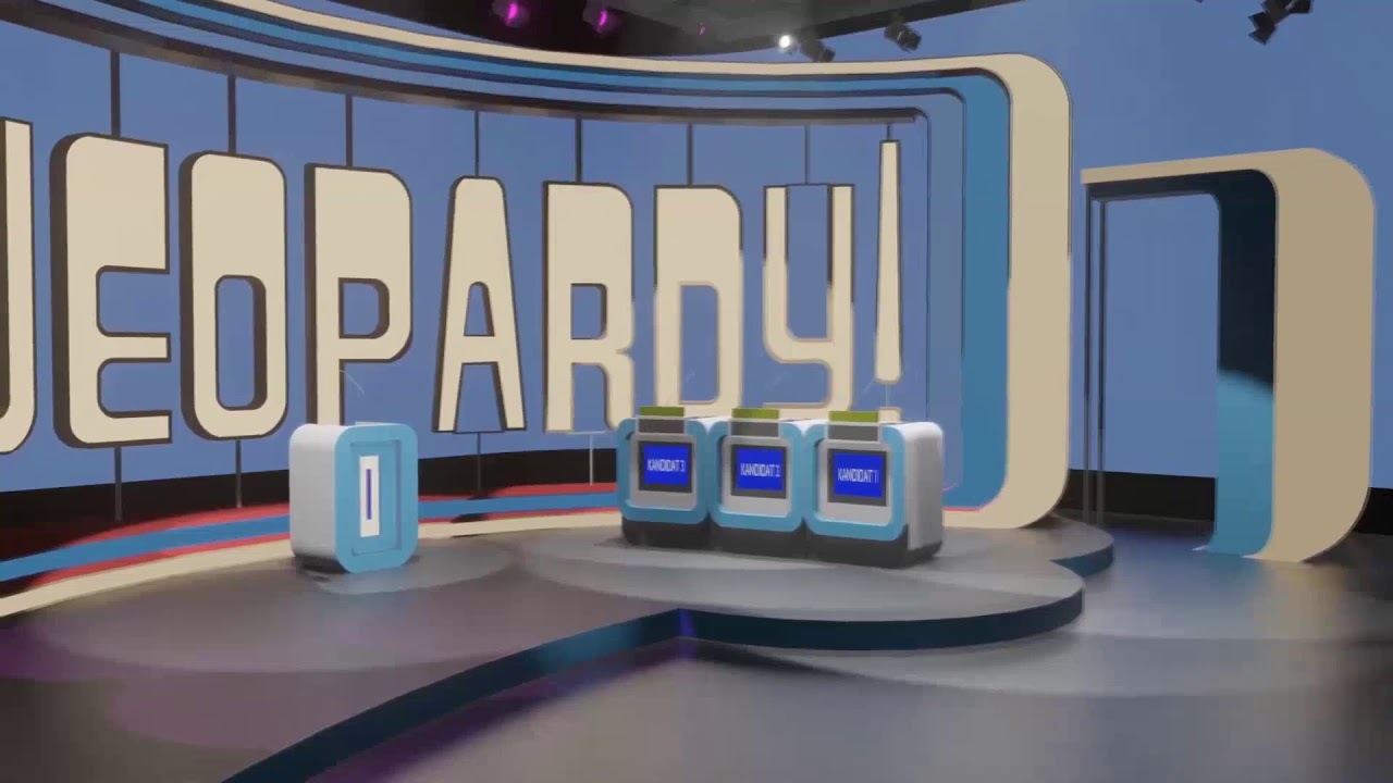 Jeopardy 3D Studio Intro 1986-91, with Globe