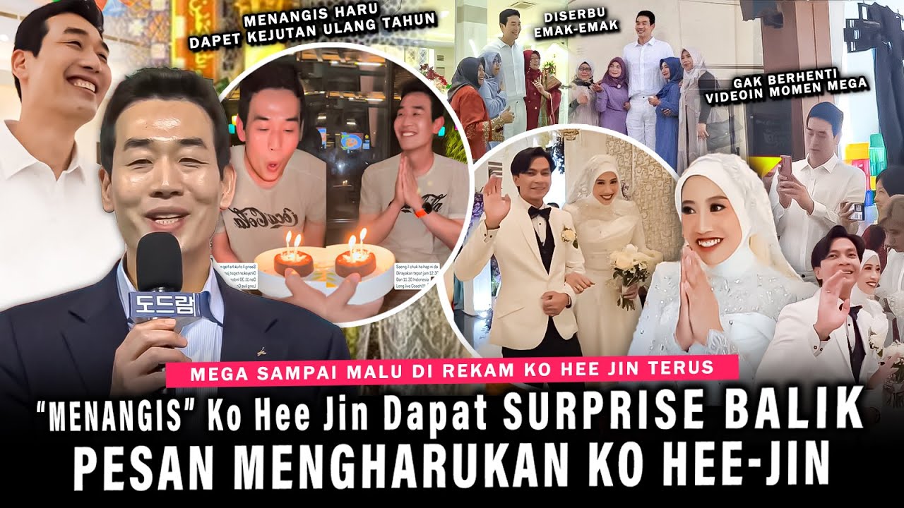 Tingkah Lucu Ko Hee-Jin Kaya Bocil !! dari Girang di Kasih Surprise Sampai Rekam Megawati Terus