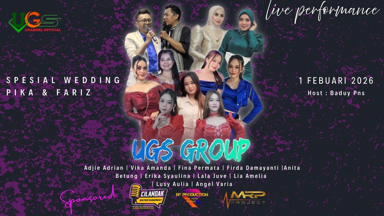 LIVE STREAMING UGS MUSIC | SPESIAL WEDDING PIKA & FARIZ | 1 FEBUARI 2026