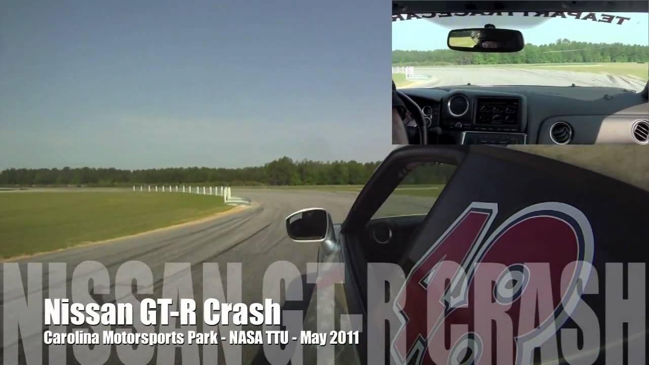 GT-R Crash at Carolina Motorsports Park
