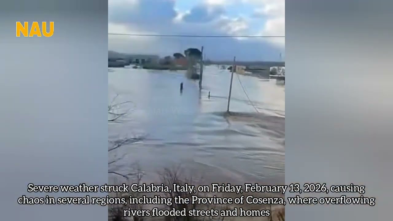 Italy chaos today..!! Severe flooding paralyzes Cosenza in Calabria