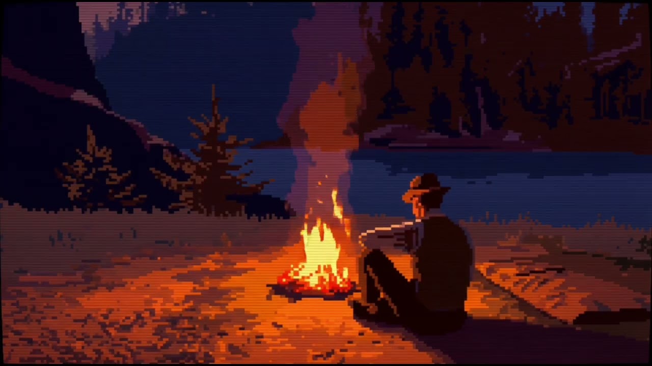 A Quiet Night in the Wild West | Western Atmosphere For Sleep & Focus | 6 Hours of Relaxing Campfire