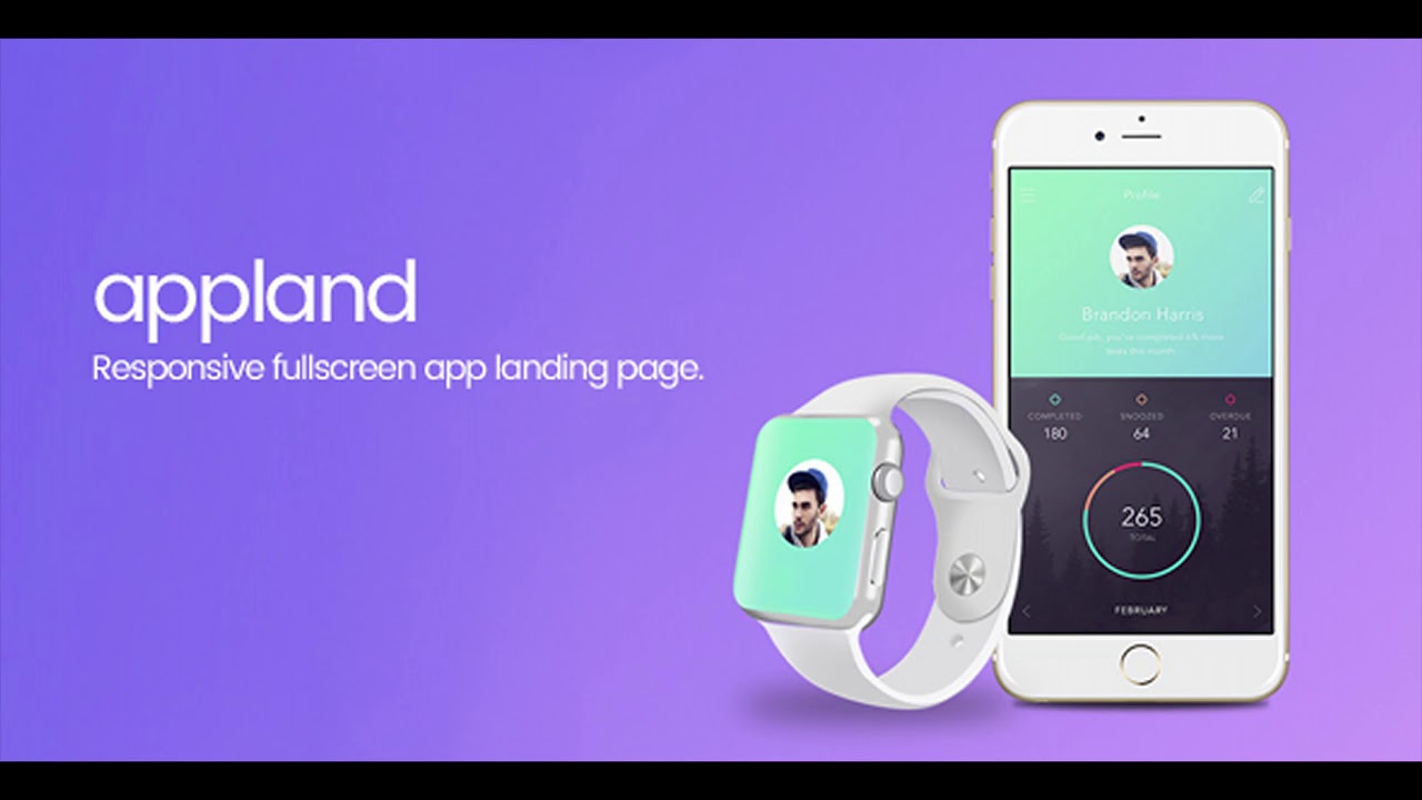 AppLand | Fullscreen App Landing Page | Themeforest Website Templates and Themes
