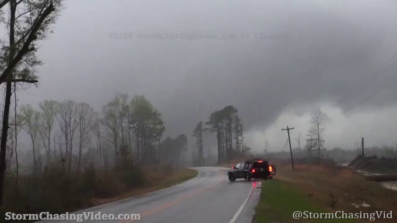 Large Wedge Tornado And Storm Damage, Morvin AL - 3/17/2021