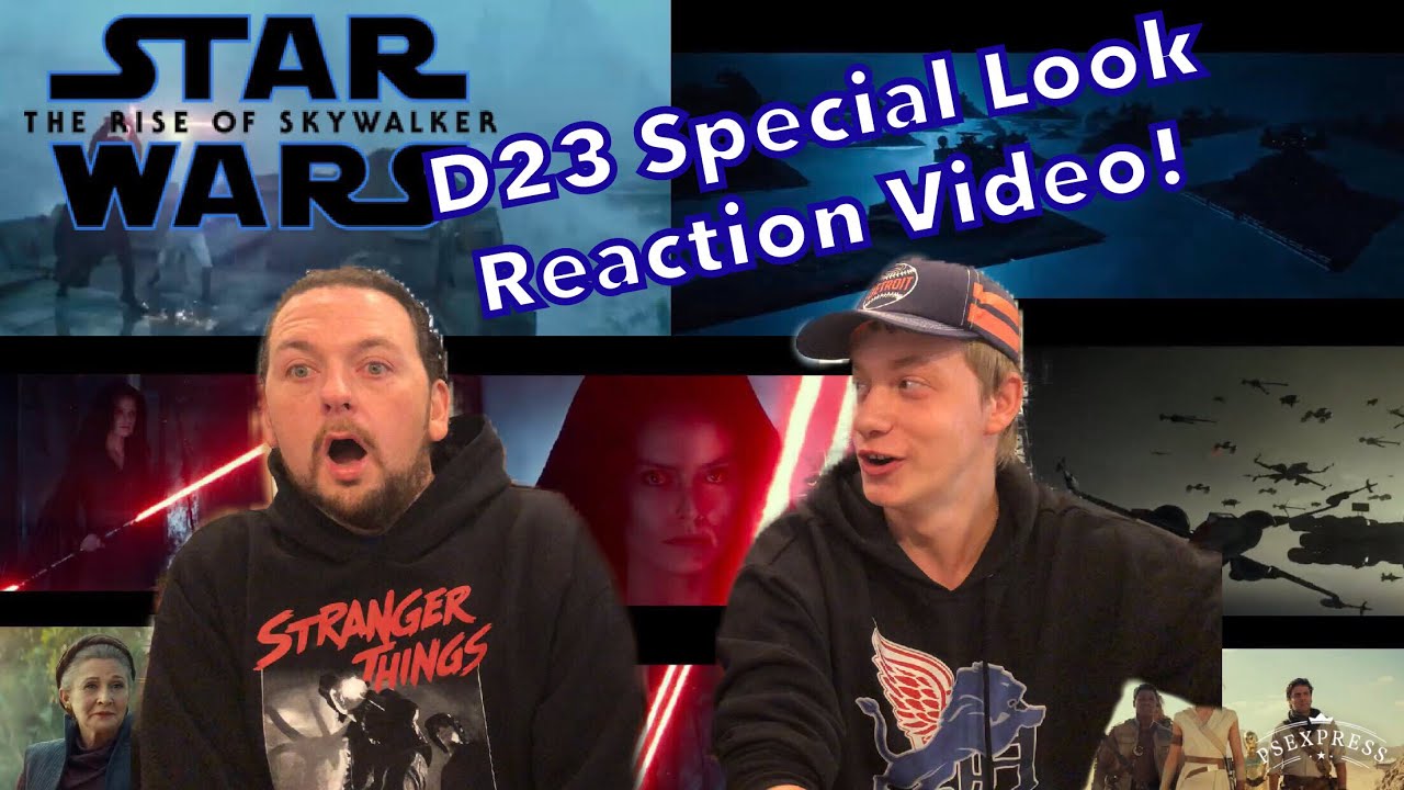 Star Wars The Rise Of Skywalker D23 Special Look Trailer Reaction. So Good We Watch It Twice!!!