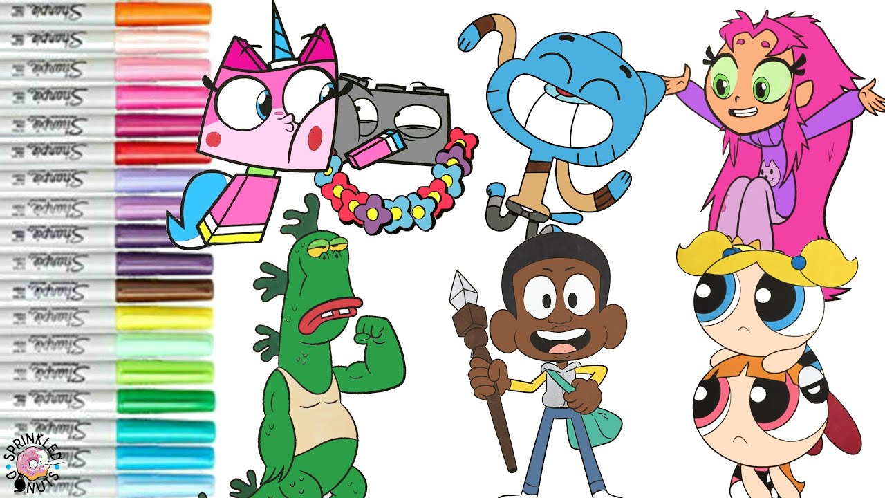 Cartoon Network Coloring Book Compilation Powerpuff Girls Uncle Grandpa Unikitty Teen Titans Craig