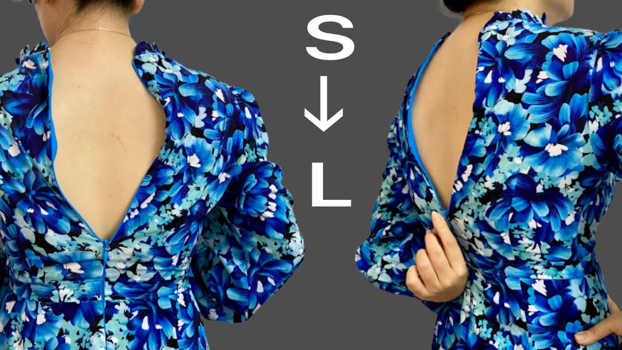 ❤️The trick is to expand a shirt, skirt size S to size L without detecting any traces of repair