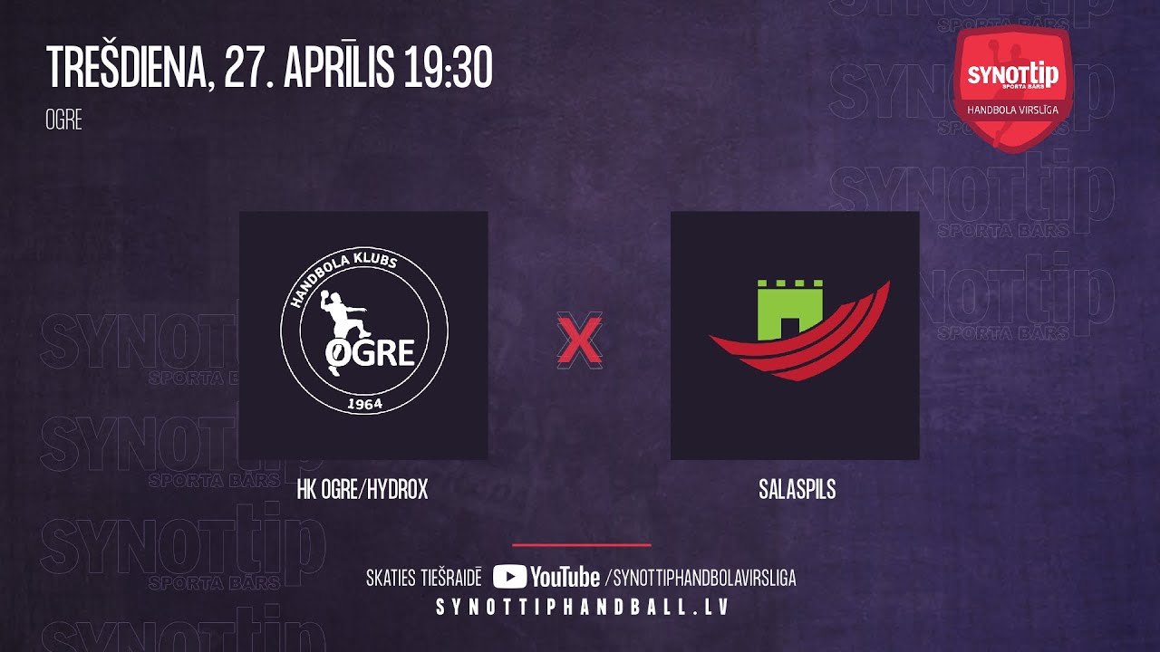 HK Ogre/HYDROX - Salaspils | SynotTip handbola virslīga 2021/2022
