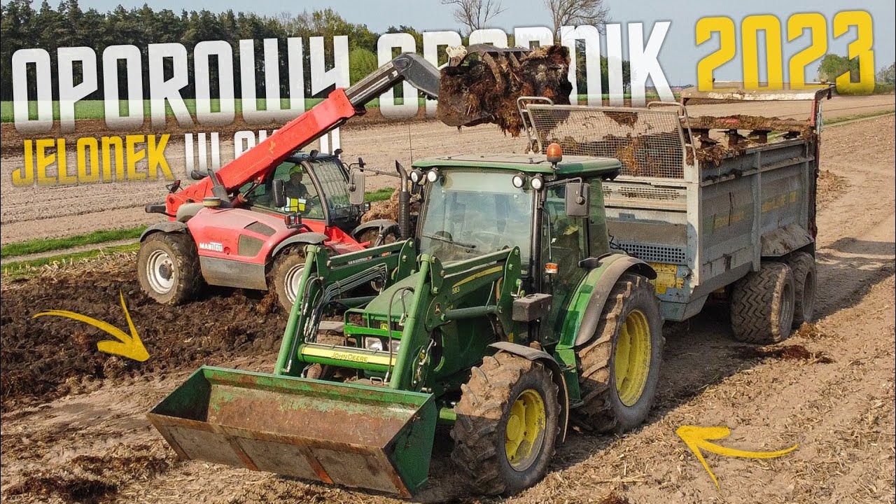 ☆Mocznik Na Bogato!?☆Czyli Oporowy Obornik 2023☆John Deere 5080R & Manitou MT 732 W Akcji☆