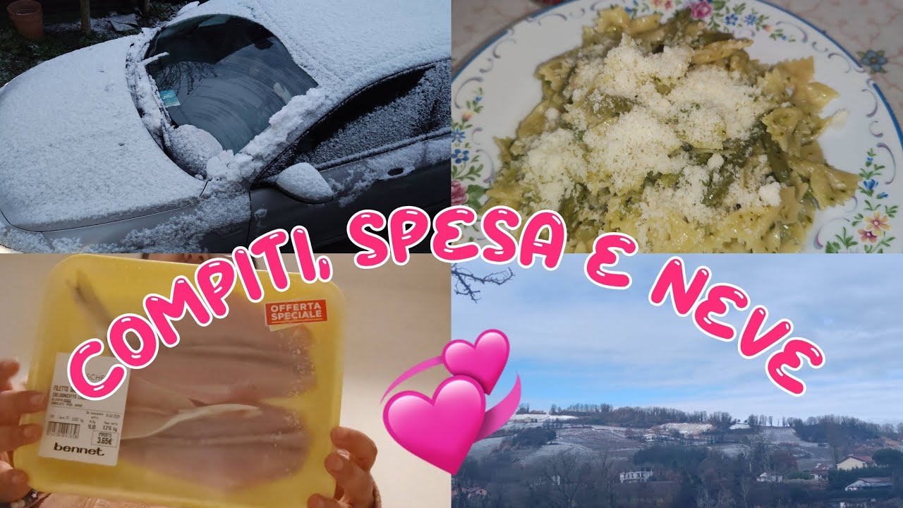 💕 Compiti, spesa e un po' di neve💕 Vlog #10💕