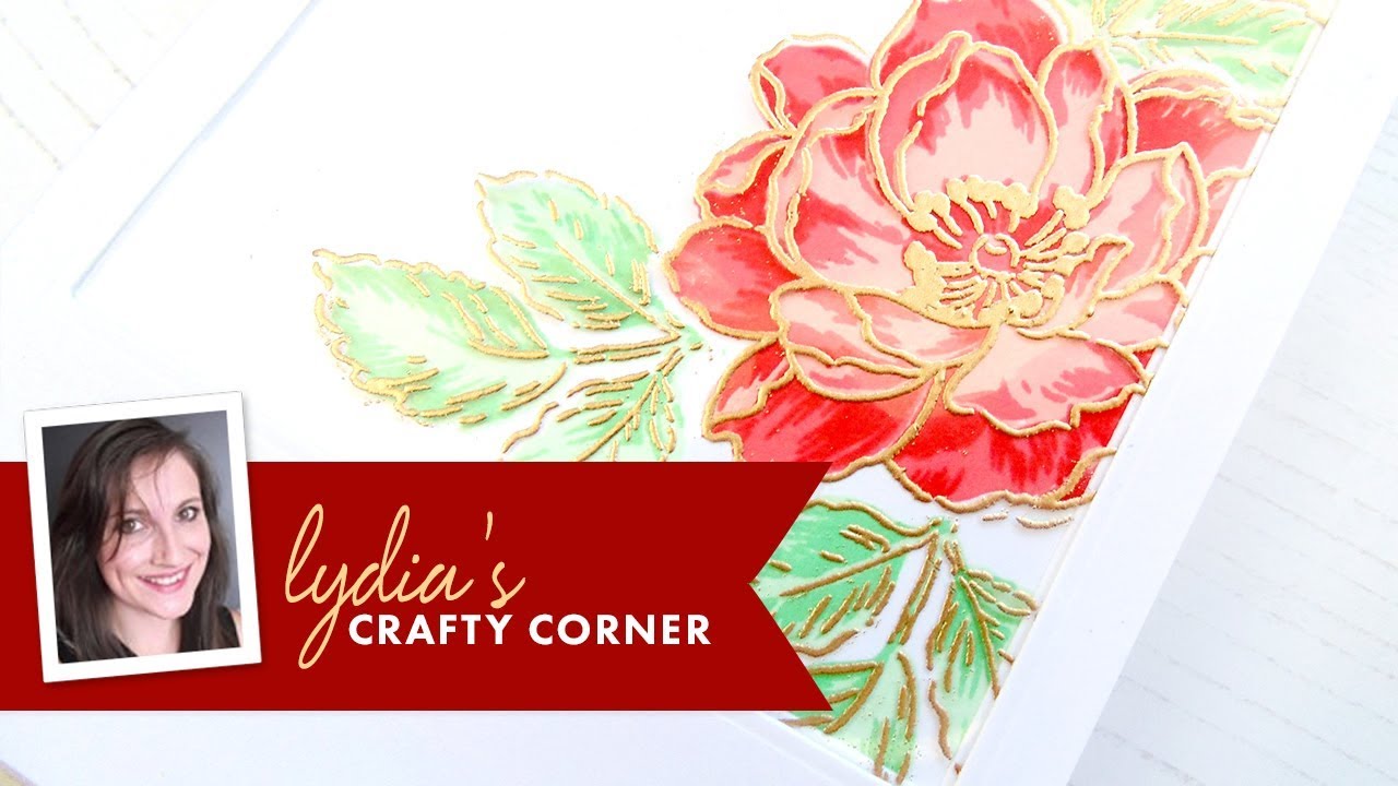 Lydia's Crafty Corner- Embossed Acetate Peek A Boo Window