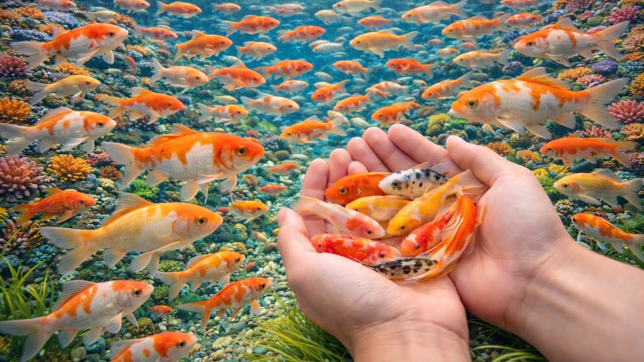 Unbelievable Fun! Catching Stunning Fish in Aquarium & Colorful Egg Containers!