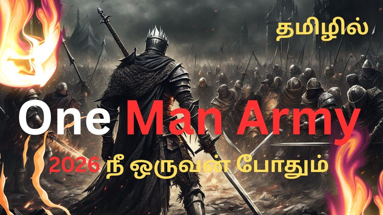 தனி ஒருவன் ராணுவம்: 2026-ன் மிரட்டல் மோட்டிவேஷன்! 🔥 | One Man Army Tamil Speech