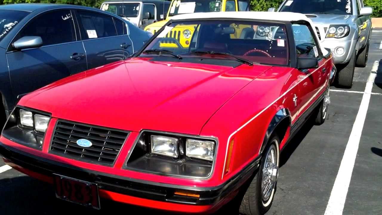 1983 Ford Mustang GLX Convertible 3.8L V6 Start Up Quick Tour, & Rev - 31K (5-Digit)