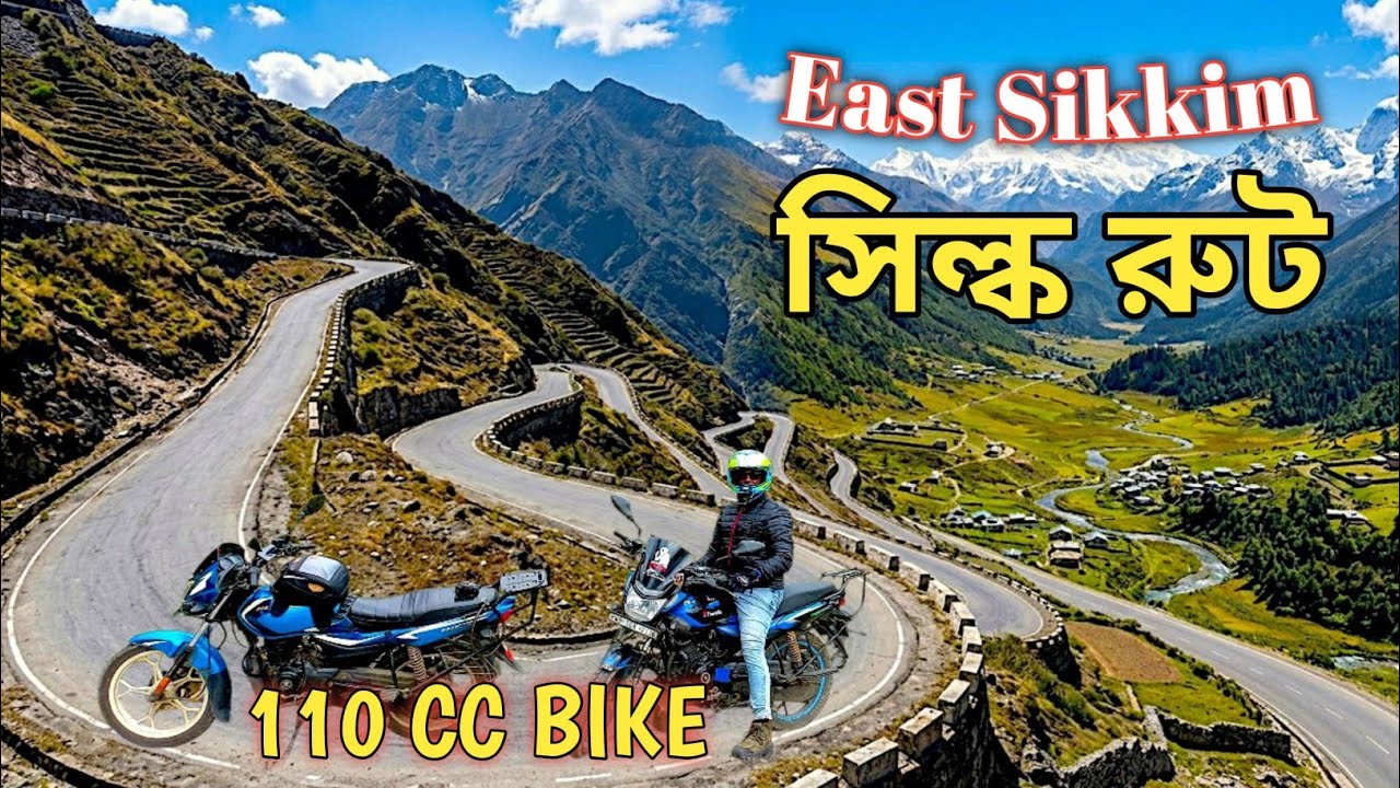 Riding the Silk Road on a Bajaj Platina | Nathang Valley | Zuluk Sightseeing | East Sikkim Bike Trip