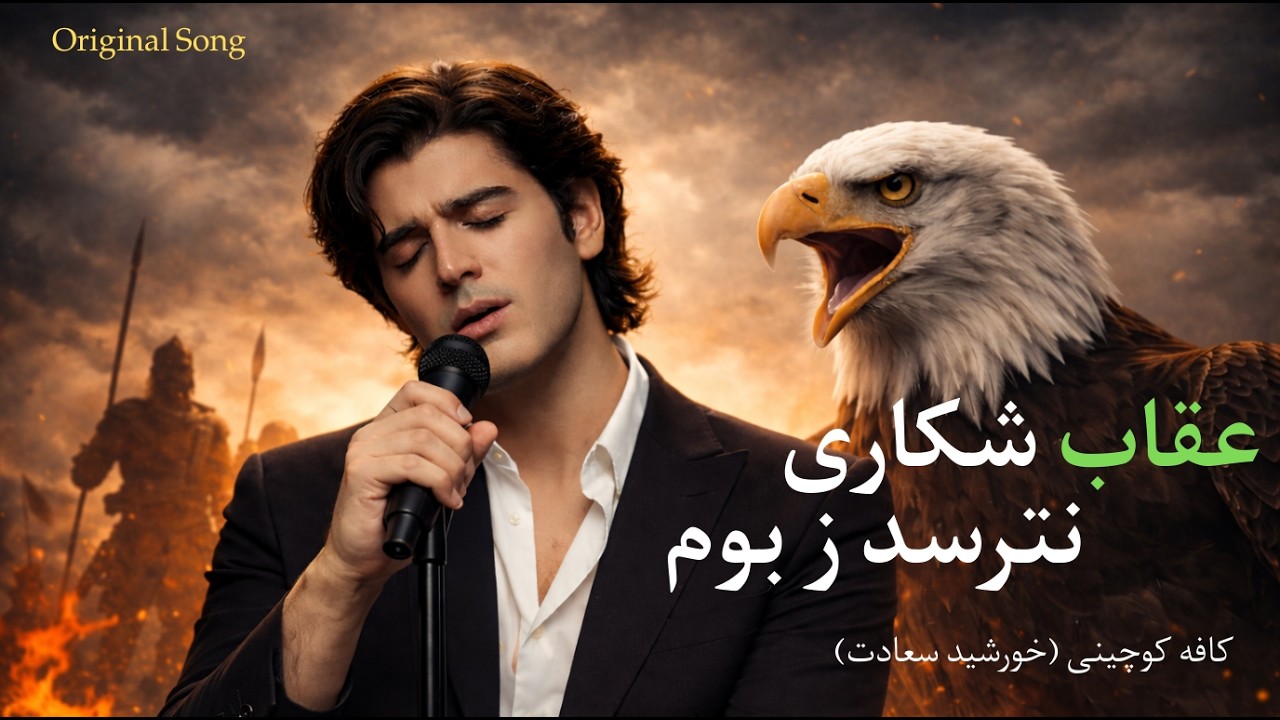 عقاب شکاری نترسد ز بودم | خورشید سعادت | تقدیم انقلاب ایران | تولید  با هوش مصنوعی | کافه کوچینی