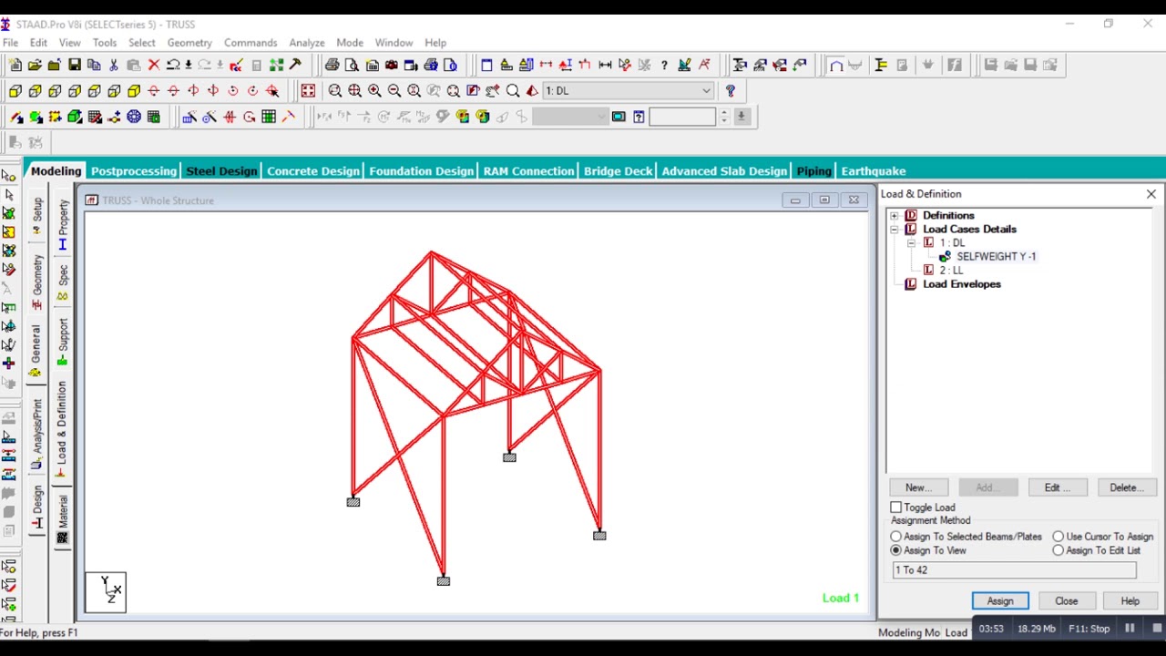 Advance Steel Design in Staad pro