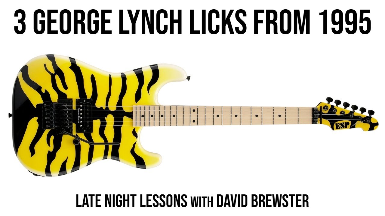 3 George Lynch Licks From 1995
