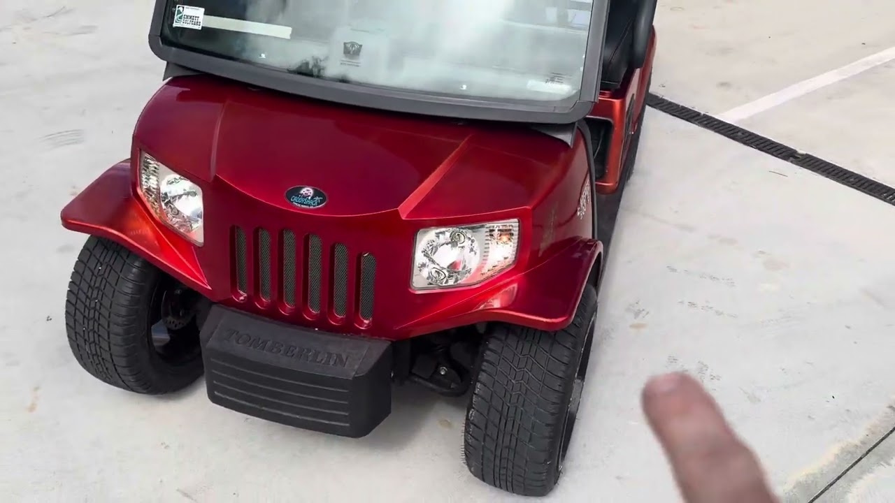 Sunburst Orange Metallic Tomberlin E-Merge Golf Cart/LSV Virtual Test Drive