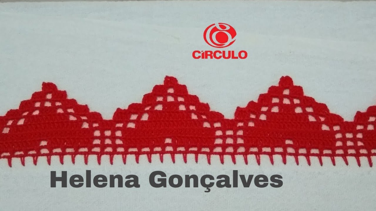 bico de crochê coração 306