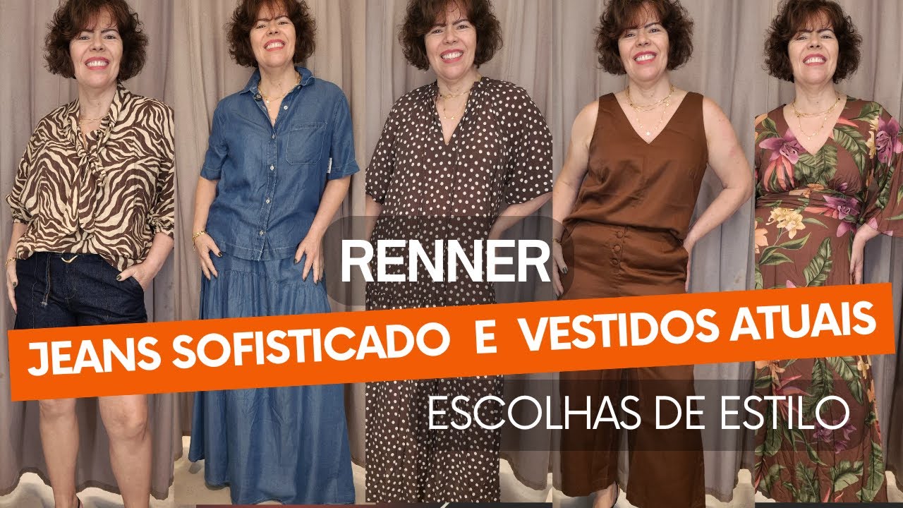 Provador Renner (15% off ): Jeans Sofisticado, Vestidos atuais e Escolhas de Estilo!