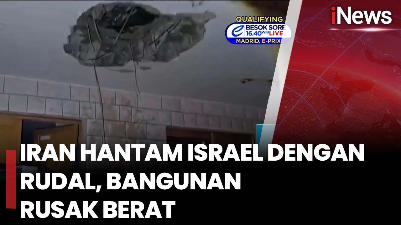 Iran Hantam Israel dengan Rudal, Bangunan Rusak Berat | iNews Siang 20/3