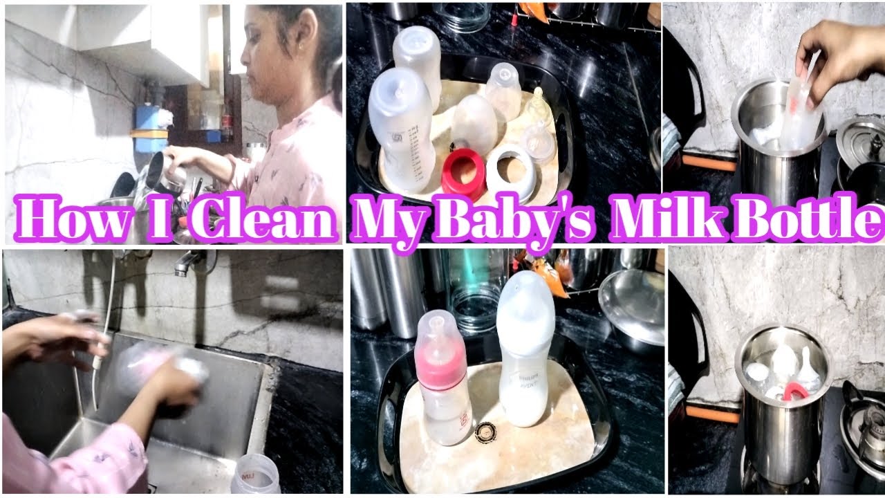 How I Clean My Baby's Milk Bottle | Simple Way to Sterilize and Clean Baby Milk Bottle 🍼