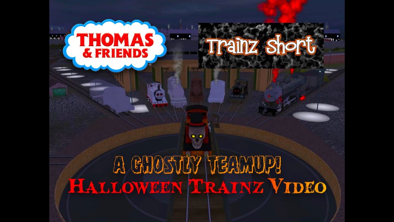 Томас и его друзья — Trainz Short — Призрачная команда! — Видео о поездах на Хэллоуин