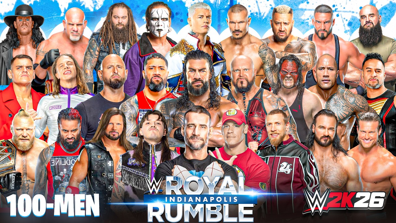 100 Men Royal Rumble Match | WWE 2K26 Most Brutal Match Ever!