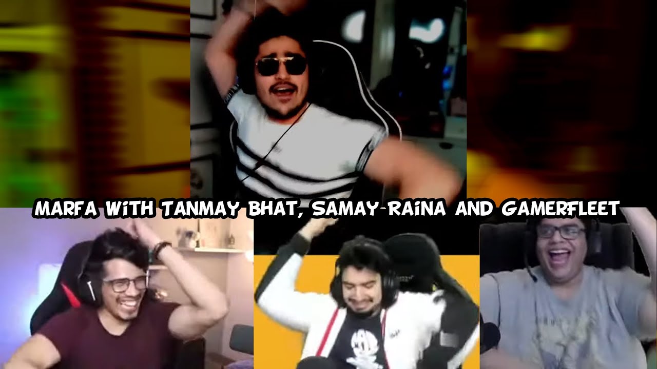 Marfa with 😍 @Tanmay Bhat @Samay Raina @GamerFleet #iQOORaidNights #MarfaGuy