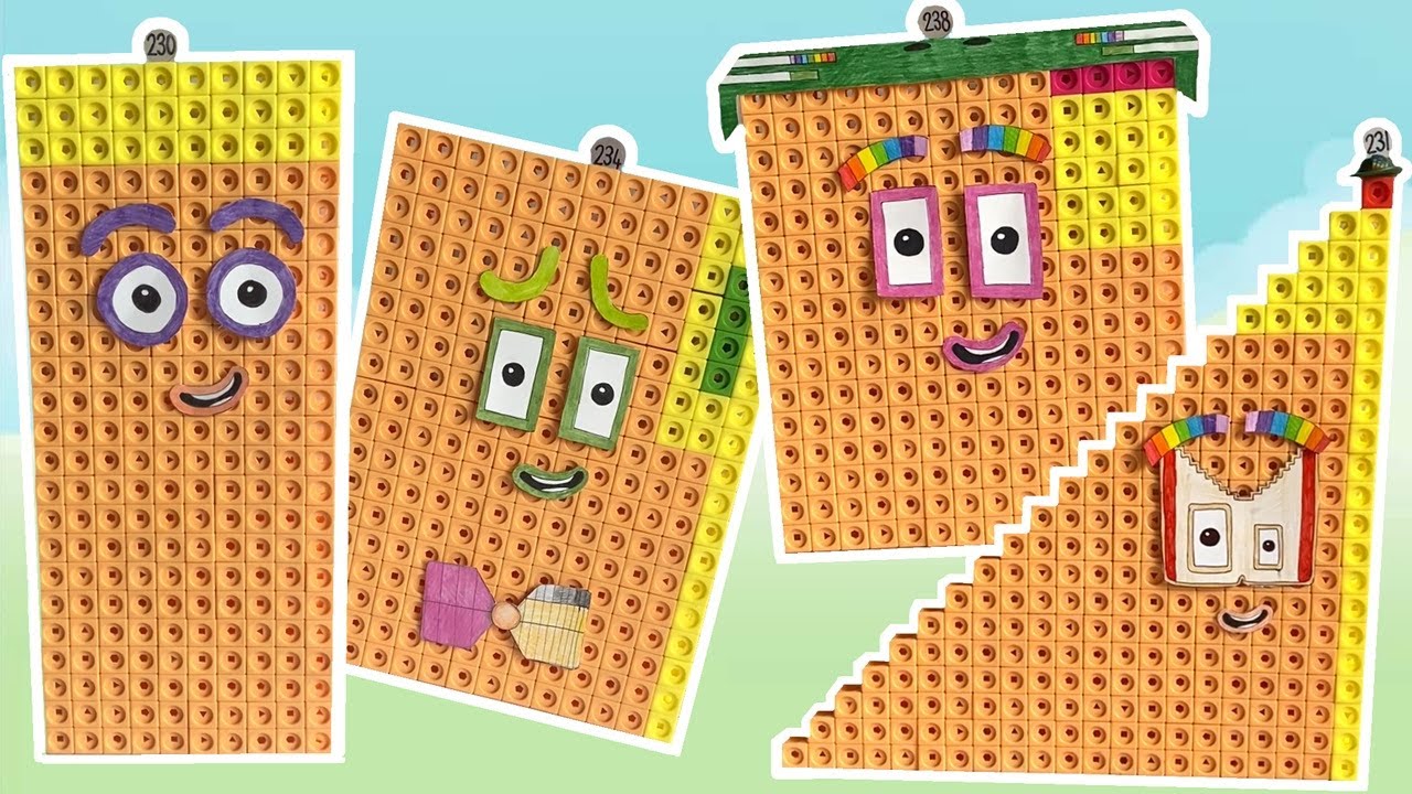 Numberblock Mathlink Cubes 230-239 | Giant Numberblocks | Step Squads | Numberblock Learning